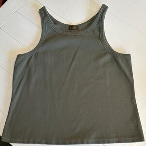 NUUDS Essential rib Olive Tank Top